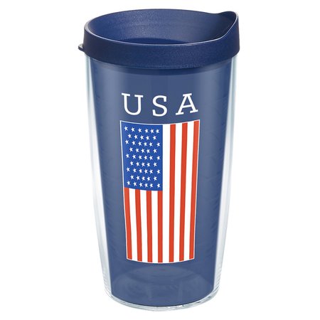 TERVIS TUMBLER Patriotic 16 oz USA Flag Multicolored BPA Free Insulated Tumbler 1350824